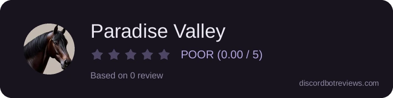 Rating widget preview for Paradise Valley