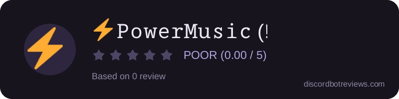 Rating widget preview for ⚡𝙿𝚘𝚠𝚎𝚛𝙼𝚞𝚜𝚒𝚌 (!)