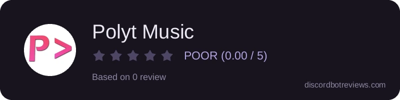 Rating widget preview for Polyt Music
