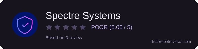 Rating widget preview for Spectre Systems