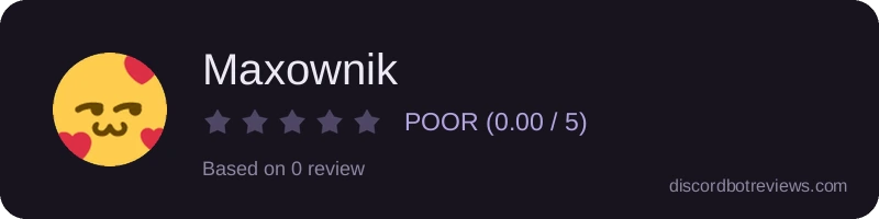 Rating widget preview for Maxownik