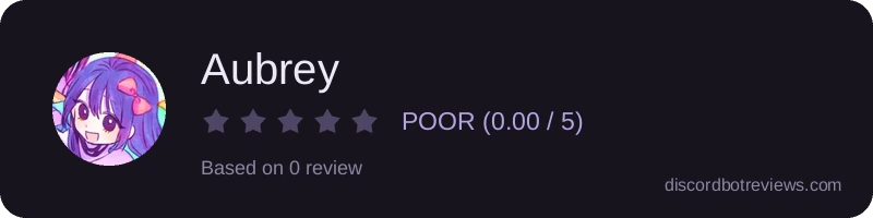 Rating widget preview for Aubrey