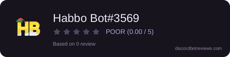 Rating widget preview for Habbo Bot#3569