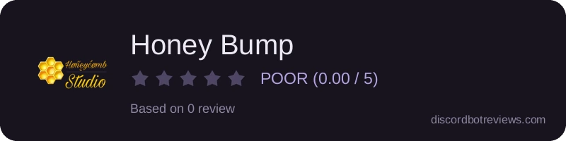 Rating widget preview for Honey Bump