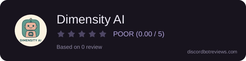 Rating widget preview for Dimensity AI