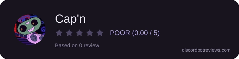 Rating widget preview for Cap'n