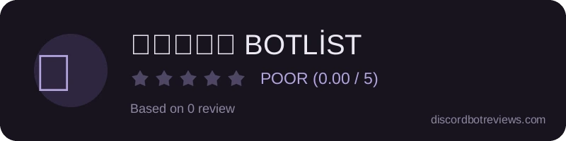 Rating widget preview for ＡＬＦＡツ BOTLİST