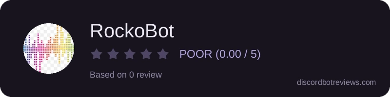 Rating widget preview for RockoBot