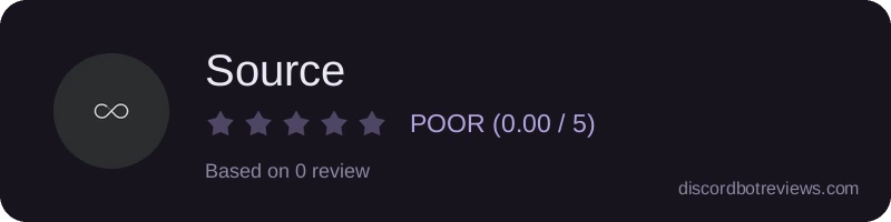Rating widget preview for Source