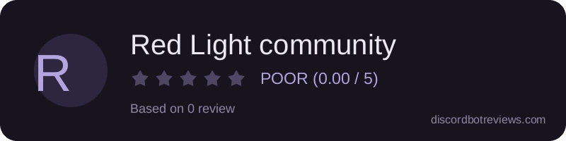 Rating banner for Red Light community
