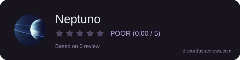 Rating widget preview for Neptuno