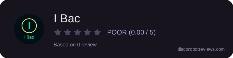 Rating widget preview for I Bac