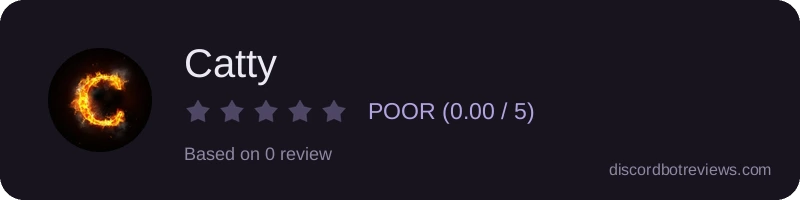 Rating widget preview for Catty