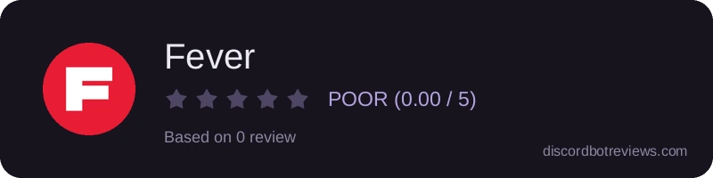 Rating widget preview for Fever