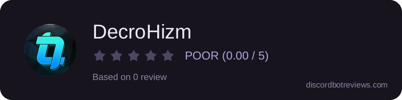 Rating widget preview for DecroHizm