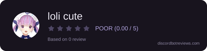 Rating widget preview for loli cute