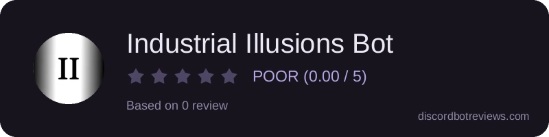 Rating widget preview for Industrial Illusions Bot