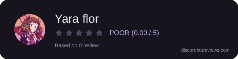 Rating widget preview for Yara flor