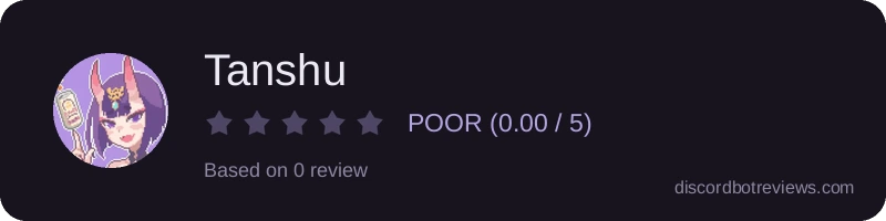 Rating widget preview for Tanshu