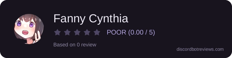 Rating widget preview for Fanny Cynthia