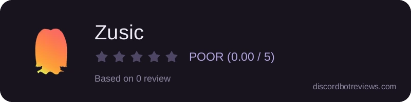 Rating widget preview for Zusic