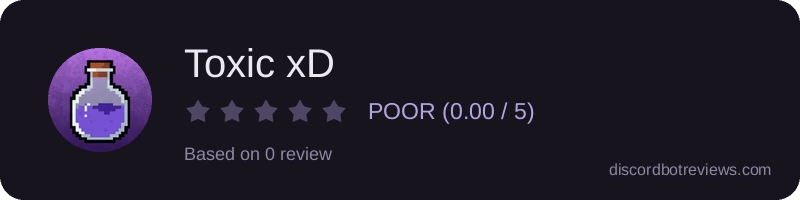 Rating widget preview for Toxic xD