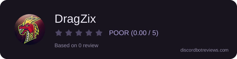 Rating banner for DragZix