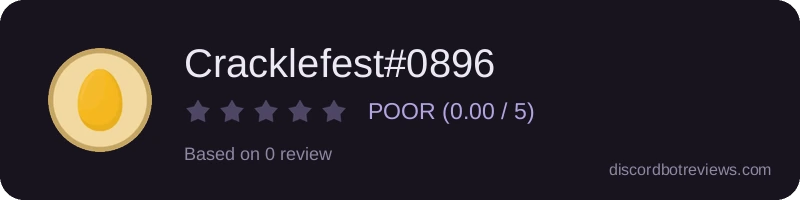 Rating widget preview for Cracklefest#0896