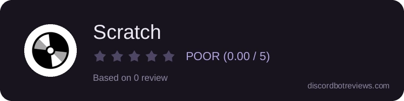 Rating widget preview for Scratch