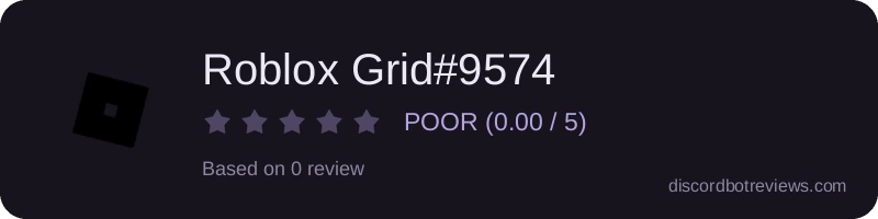 Rating widget preview for Roblox Grid#9574