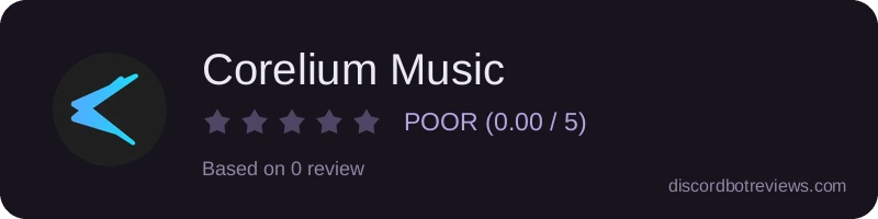 Rating widget preview for Corelium Music