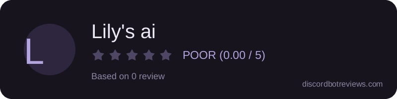 Rating widget preview for Lily's ai