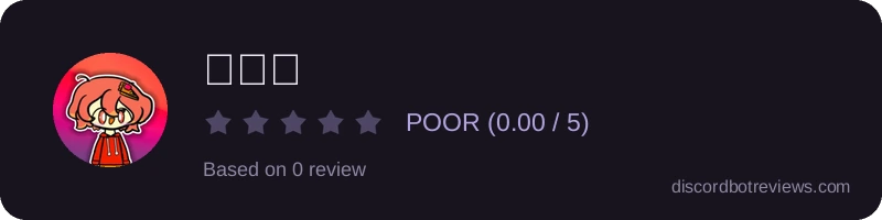 Rating widget preview for 파이봇