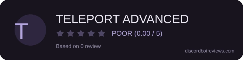 Rating banner for TELEPORT ADVANCED
