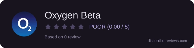 Rating widget preview for Oxygen Beta