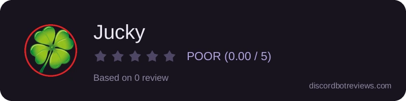 Rating widget preview for Jucky