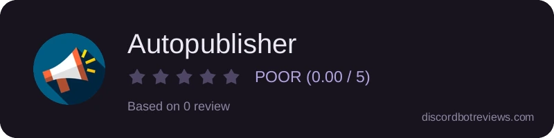 Rating widget preview for Autopublisher