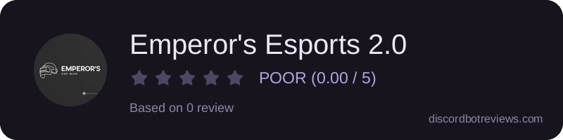 Rating banner for Emperor's Esports 2.0
