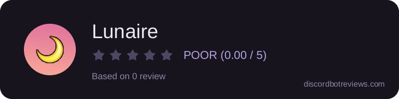 Rating widget preview for Lunaire