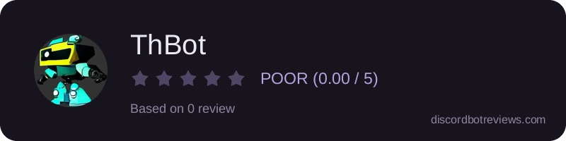 Rating widget preview for ThBot