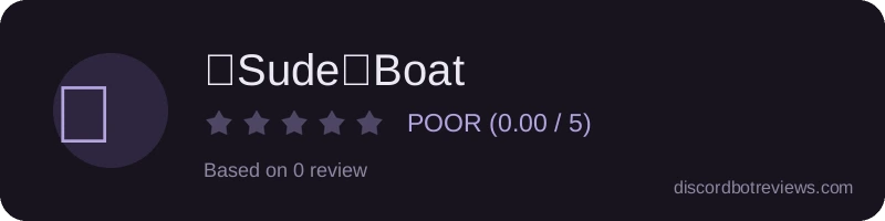 Rating banner for ▰Sude▰Boat