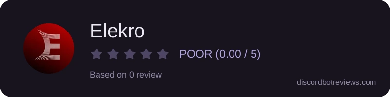 Rating widget preview for Elekro