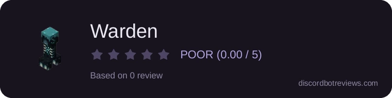 Rating banner for Warden