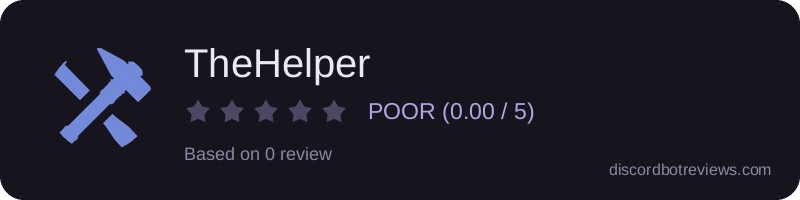 Rating widget preview for TheHelper