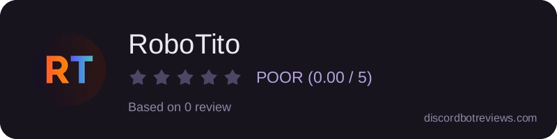 Rating widget preview for RoboTito