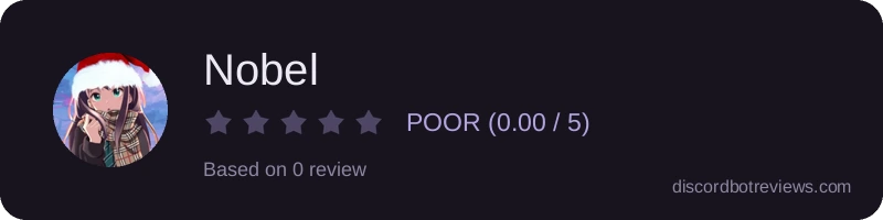 Rating widget preview for Nobel