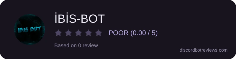 Rating widget preview for İBİS-BOT