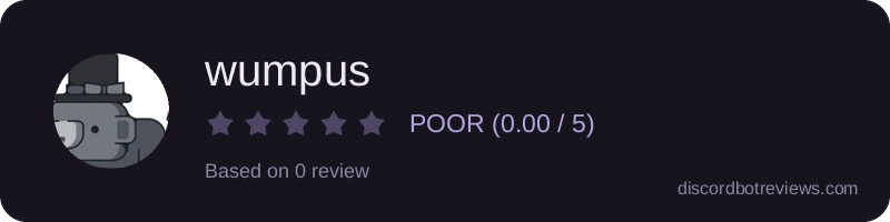 Rating widget preview for wumpus