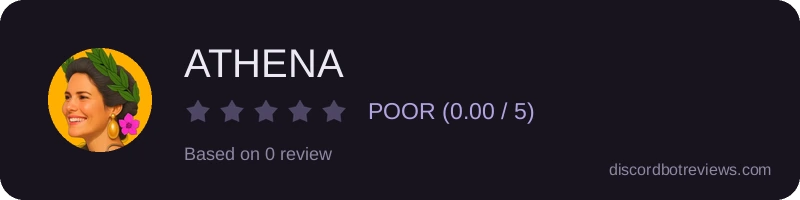 Rating widget preview for ATHENA