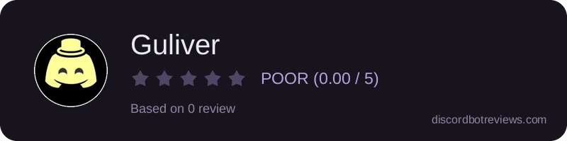 Rating widget preview for Guliver